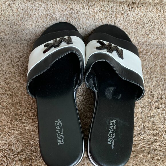 Michael Kors Women's Leather Wedges Sandals - Picture 5 of 14